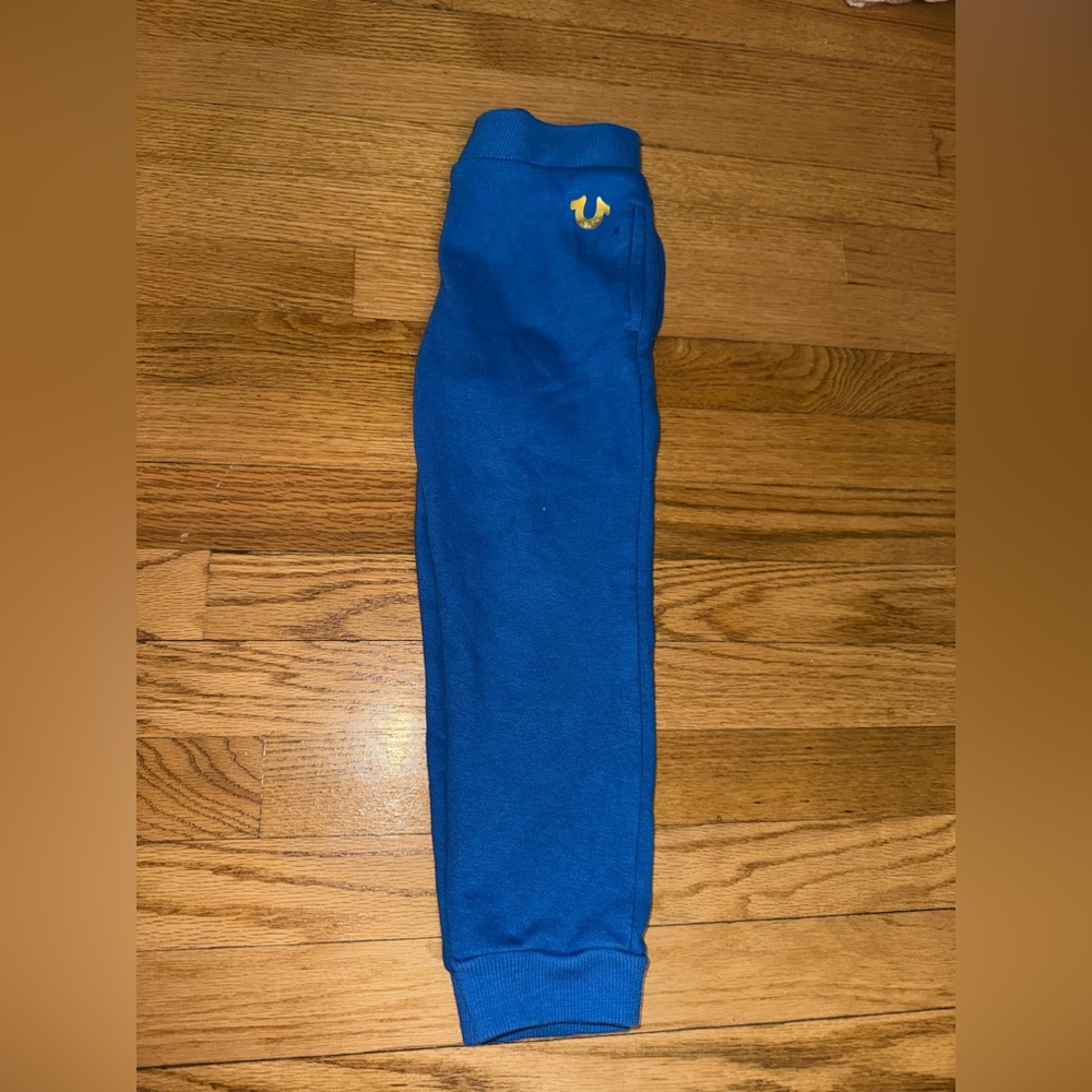 True Religion Kids Blue Joggers with Gold Logo